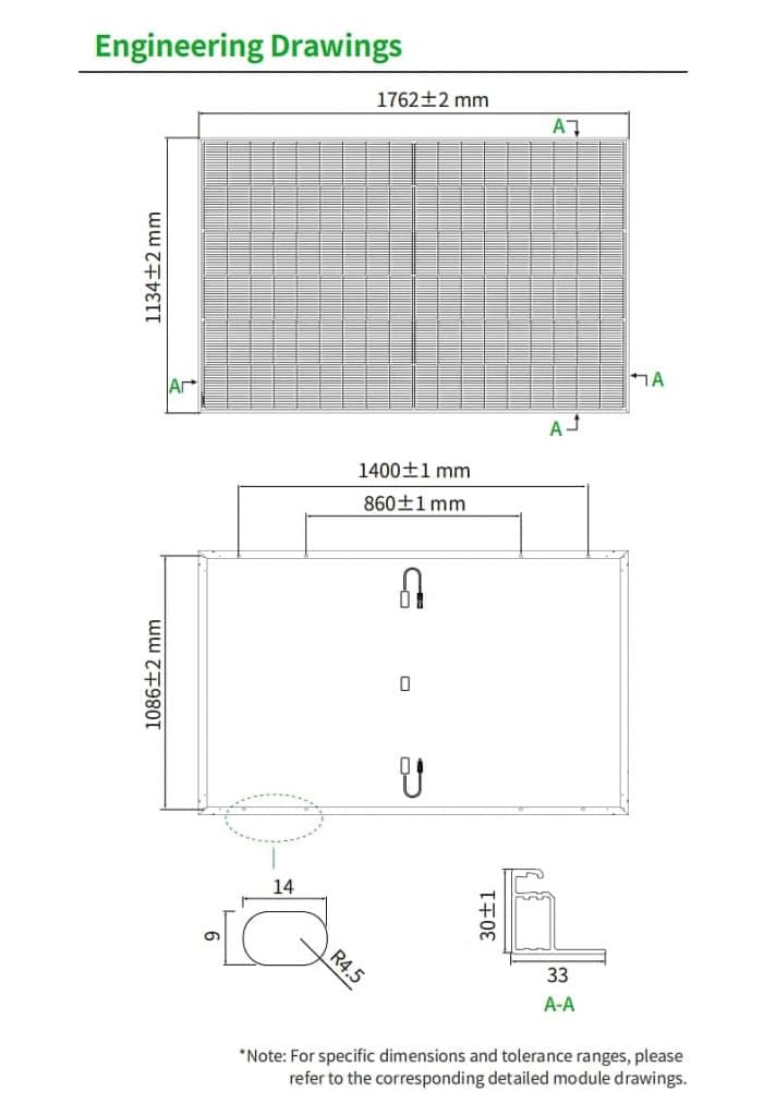 JKM435-460N-54HL4R-(V) Engineering Drawings
